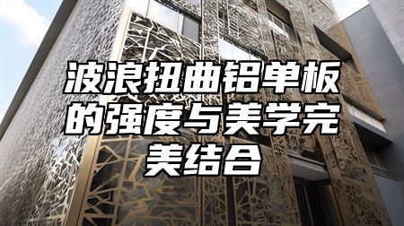 波浪扭曲铝单板的强度与美学完美结合