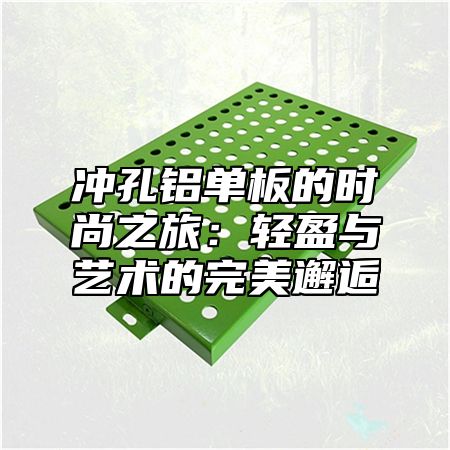 冲孔铝单板的时尚之旅：轻盈与艺术的完美邂逅