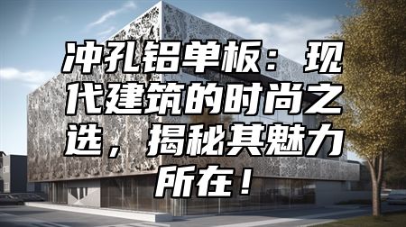 冲孔铝单板：现代建筑的时尚之选，揭秘其魅力所在！