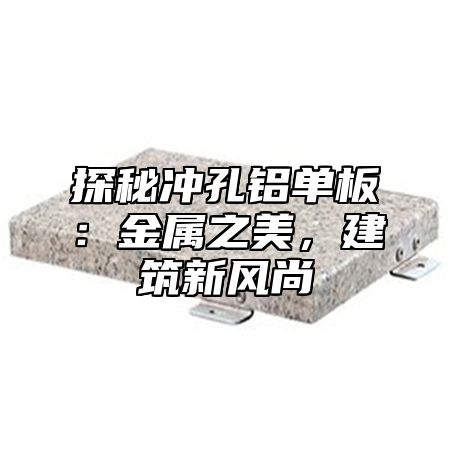 探秘冲孔铝单板：金属之美，建筑新风尚