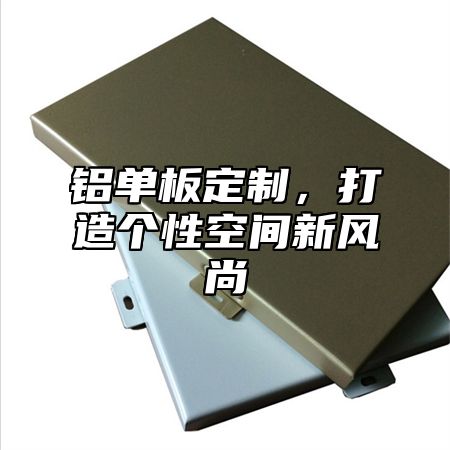 铝单板定制，打造个性空间新风尚