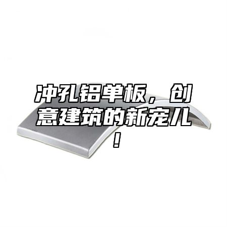 冲孔铝单板，创意建筑的新宠儿！