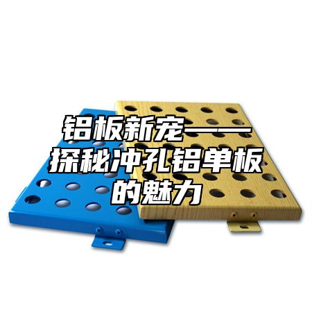铝板新宠——探秘冲孔铝单板的魅力