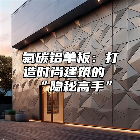 氟碳铝单板：打造时尚建筑的“隐秘高手”