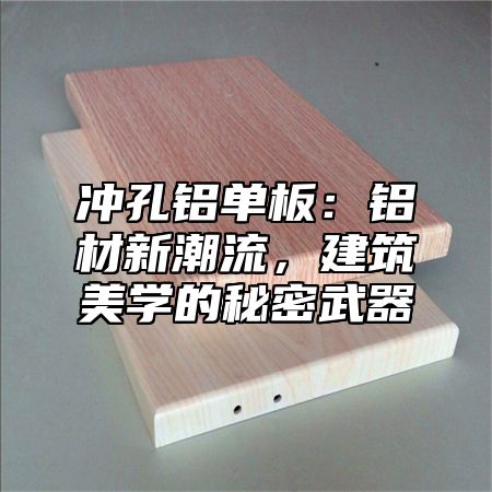 冲孔铝单板：铝材新潮流，建筑美学的秘密武器