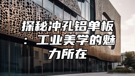 探秘冲孔铝单板：工业美学的魅力所在