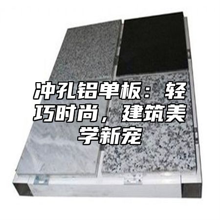 冲孔铝单板：轻巧时尚，建筑美学新宠