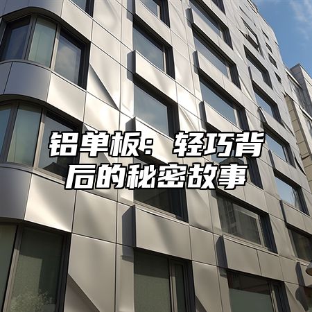 铝单板：轻巧背后的秘密故事